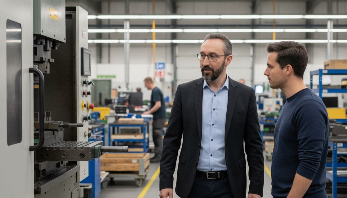 Tim Rosen von NovaData Solutions beim Kunden vor Ort